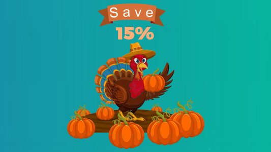 This Thanksgiving, Save 15% – A Thank You from Creative BioMart